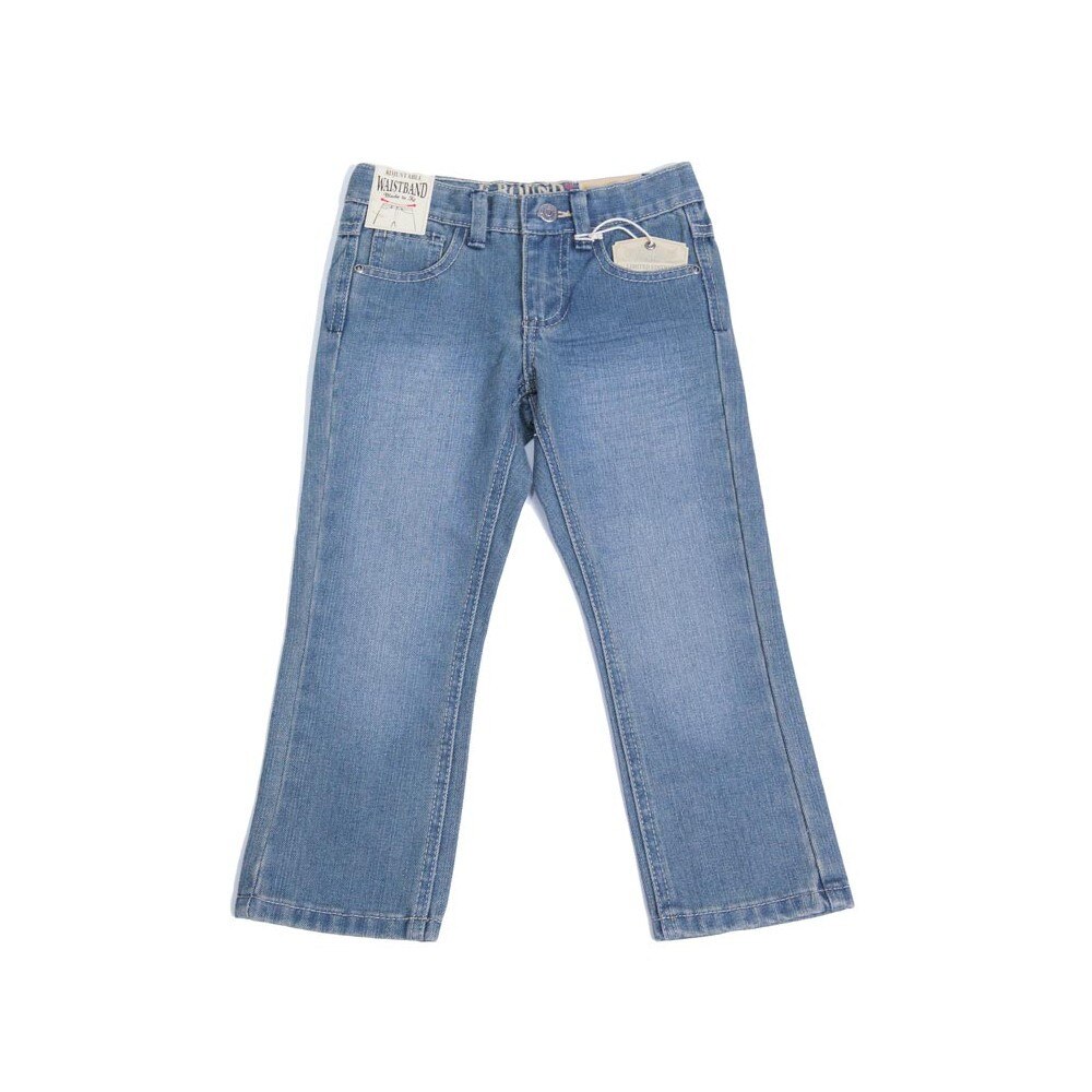 Pantaloni denim lungi fete, E-BOUND, Albastri, varsta 5 ani