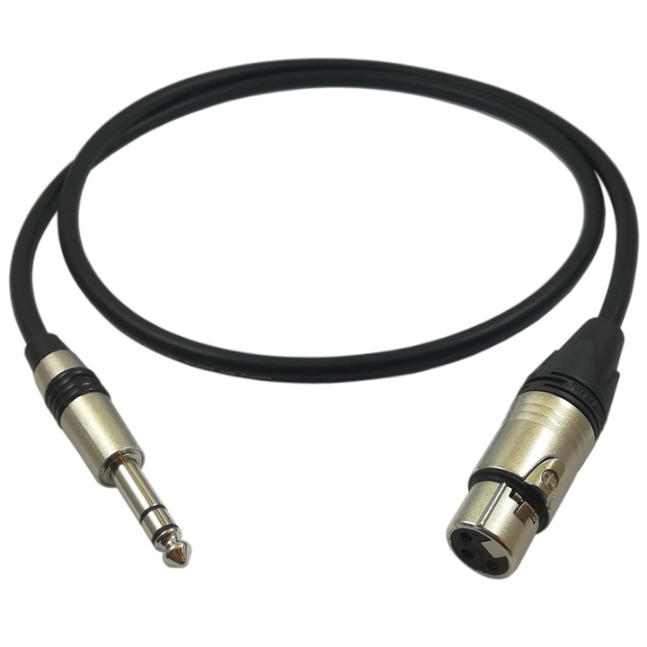 Cablu de Semnal Balansat Klotz - Neutrik XLR Mama- Jack 6,3mm 1m