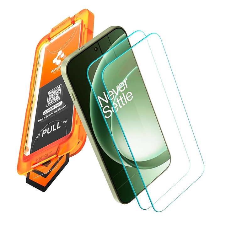 Folie pentru OnePlus 15R - (set 2) Spigen Glas.TR Align Master S (AGL11398) - Clear