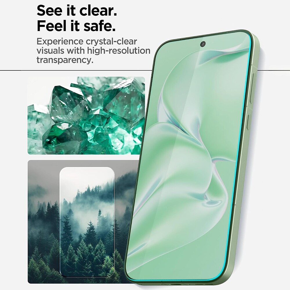 Folie pentru OnePlus 15R - (set 2) Spigen Glas.TR Align Master S (AGL11398) - Clear