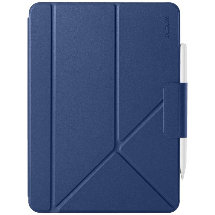 Husa folio PITAKA MagEZ Folio 3 pentru iPad Air 11" M2/M3/M4, cu suport pentru Apple Pencil, midnight blue, PIT000260