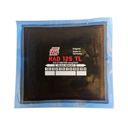 Petic pentru reparatie anvelopa radiala, 125 TL Rema Tip Top, dimensiunea 110x120 mm, cutie 10 bucati