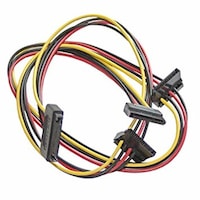 Cablu SATA la 3 x SATA 15 cm, splitter sata, Akyga