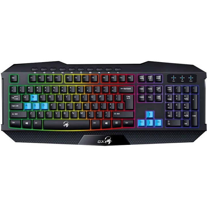 Tastatura gaming Genius Scorpion K215, rainbow backlight