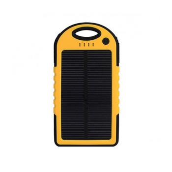 Acumulator extern Power Bank 5000MAH SOLAR Astrum PB500 Galben 2USB Acumulator extern Power Bank 5000MAH SOLAR Astrum PB500 Galben 2USB