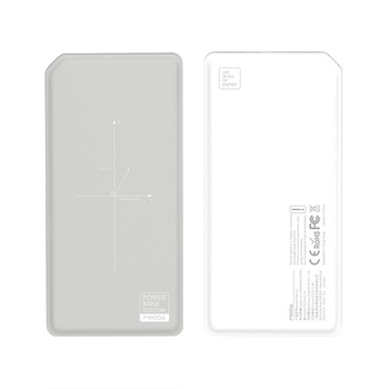 Baterie externa/powerbank cu incarcare wireless, compatibil QI, 10.000 mAh , Proda, gri Baterie externa/powerbank cu incarcare wireless, compatibil QI, 10.000 mAh , Proda, gri