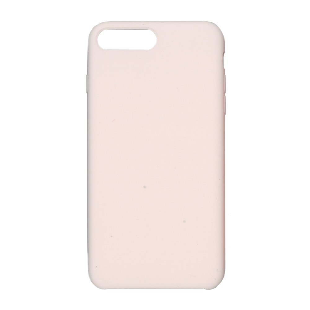 Husa din silicon mat cu interior de microfibra, EuroCell, pentru iPhone 8 Plus, roz pal