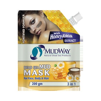 Masca cu namol pentru fata & corp, cu extract de miere si lapte de la Marea Moarta Beauty Secrets (200 g) Masca cu namol pentru fata & corp, cu extract de miere si lapte de la Marea Moarta Beauty Secrets (200 g)