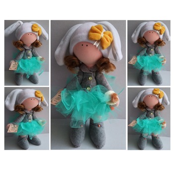 Papusa Biloo Doll Manuella - Model Unicat - Creatie handmade - dimensiune 43cm Papusa Biloo Doll Manuella - Model Unicat - Creatie handmade - dimensiune 43cm