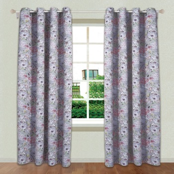 Set 2 draperii blackout , Zola®, 140x260cm, Model inflorat Set 2 draperii blackout , Zola®, 140x260cm, Model inflorat