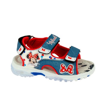 Sandale cu beculet, jeans, Minnie Mouse Sandale cu beculet, jeans, Minnie Mouse