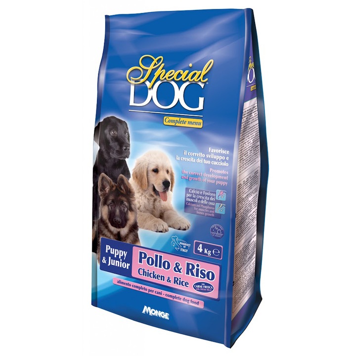 Hrana uscata pentru caini Special Dog Premium, Junior, Pui si Orez, 15 Kg