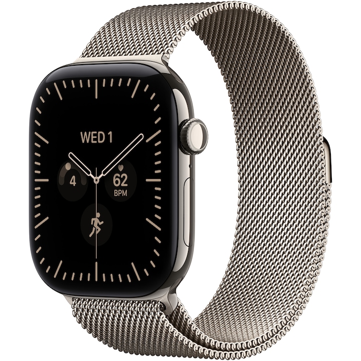 Apple Watch Series 12 GPS + Cellular, Carcasa Space Grey Aluminium 42mm, Navy Blue Sport Band - S/M