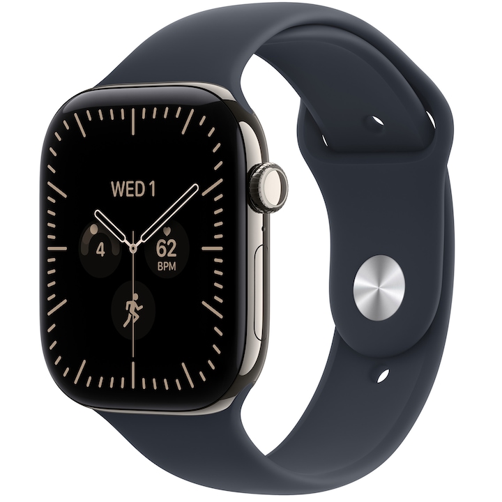 Smartwatch OPPO Watch X2, 46mm, GPS, Android, ECG, Bezel Titanium, Sapphire Crystal, 5ATM, Lava Black