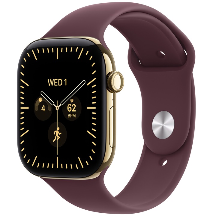 Apple Watch 8, GPS, Carcasa Midnight Aluminium 41mm, Midnight Sport Band