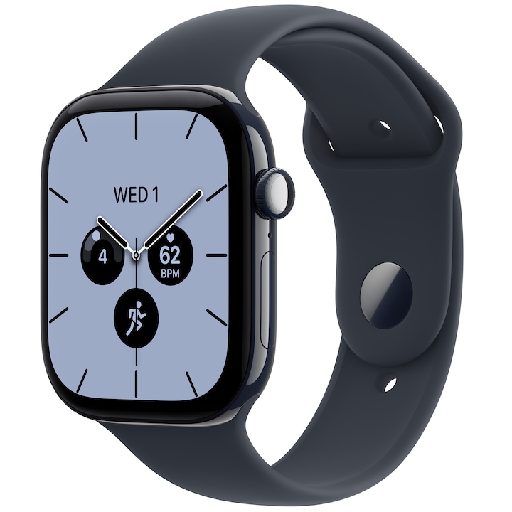Apple Watch 11 GPS + Cellular, Carcasa Slate Titanium 46mm, Black Sport Band - M/L