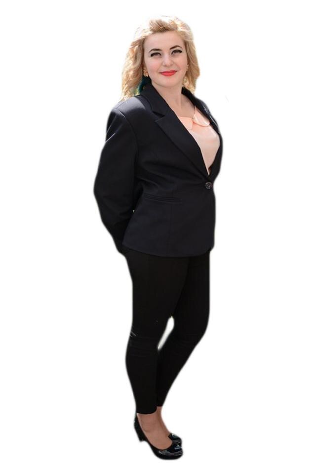 Sacou clasic , masura mare, D&J Exclusive, Albastru marin