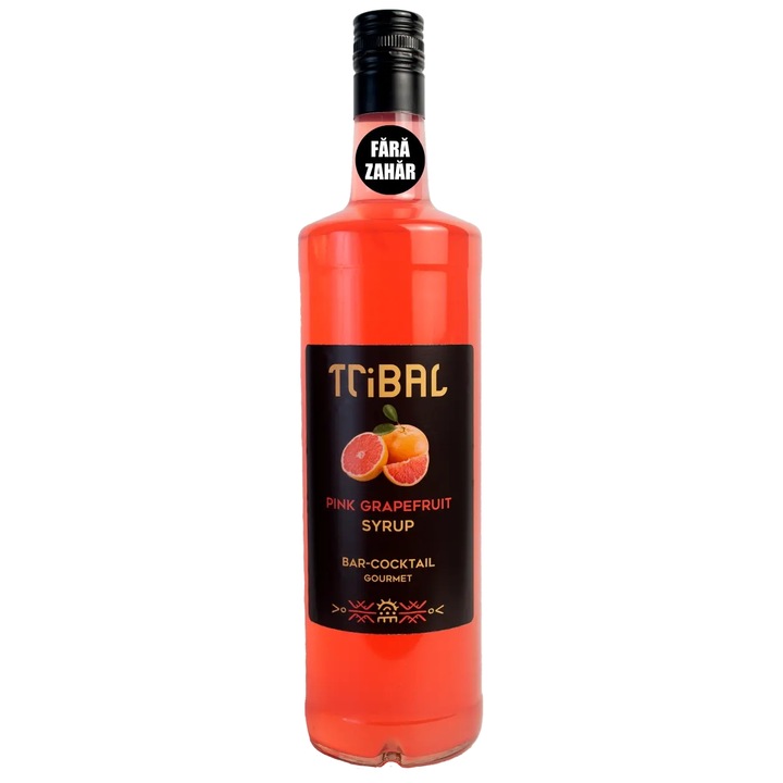 Tribal Сироп Розов Грейпфрут Без Захар, 350Ml., Стъкло
