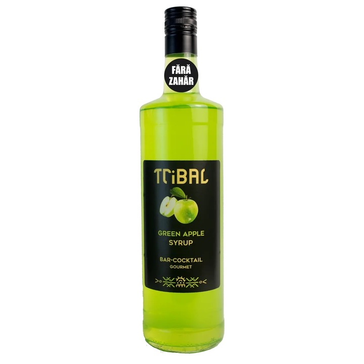Tribal Сироп Зелена Ябълка Без Захар, 350Ml., Стъкло