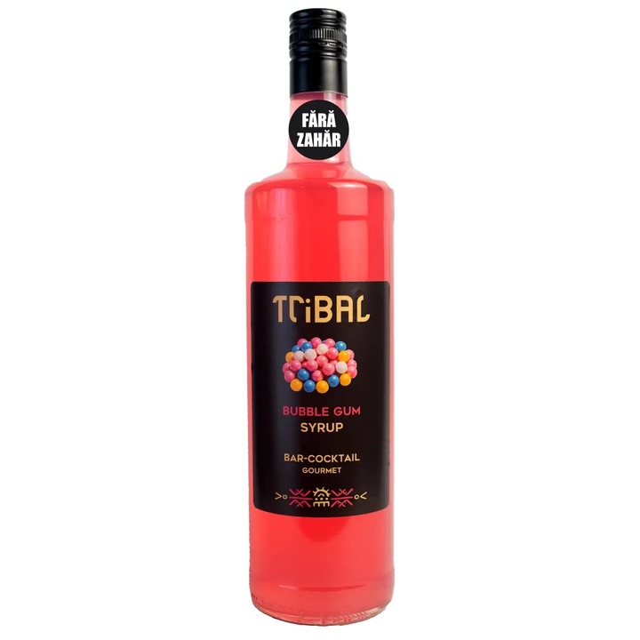 Tribal Сироп Bubble Gum Без Захар, 350Ml., Стъкло