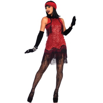 Costum anii 20 Gatsby Girl de lux M Costum anii 20 Gatsby Girl de lux M