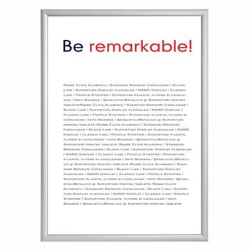Rama click Premium format A3, din aluminiu, pentru expunere postere, afise, reclame Rama click Premium format A3, din aluminiu, pentru expunere postere, afise, reclame