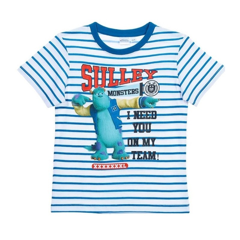 Tricou Universitatea Monstrilor dungi, 8 ani, 128 cm