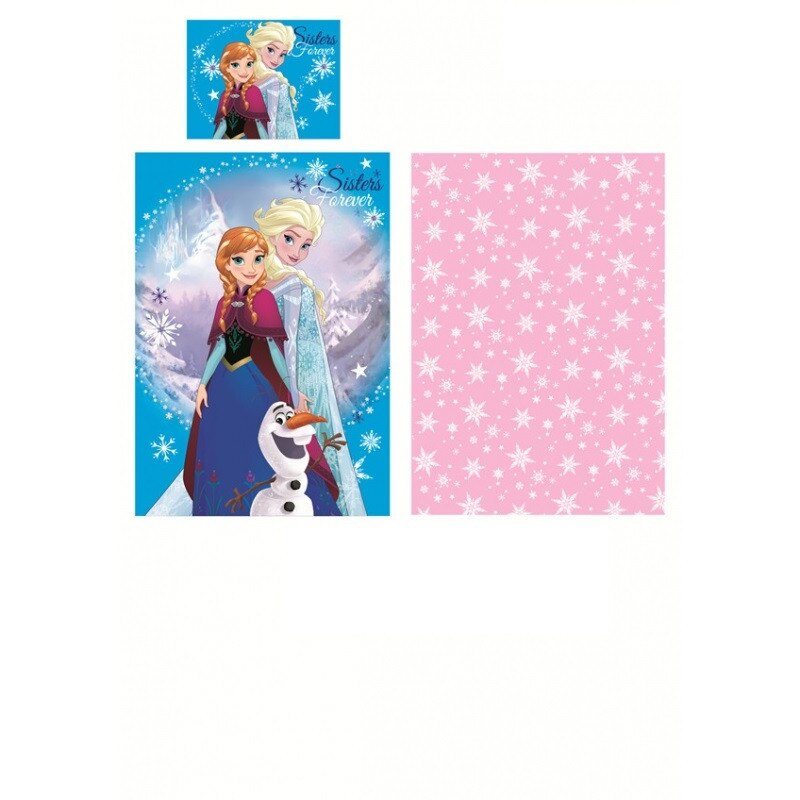 Lenjerie de pat MiniMega Frozen Sisters Forever 140x200 cm