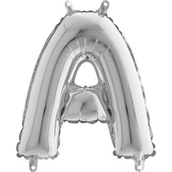 Balon folie litera A argintiu 35 cm Balon folie litera A argintiu 35 cm