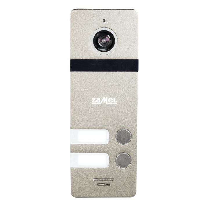 Videó kaputelefon ZAMEL VO-802S, színes ¼" CMOS kamera, szürke