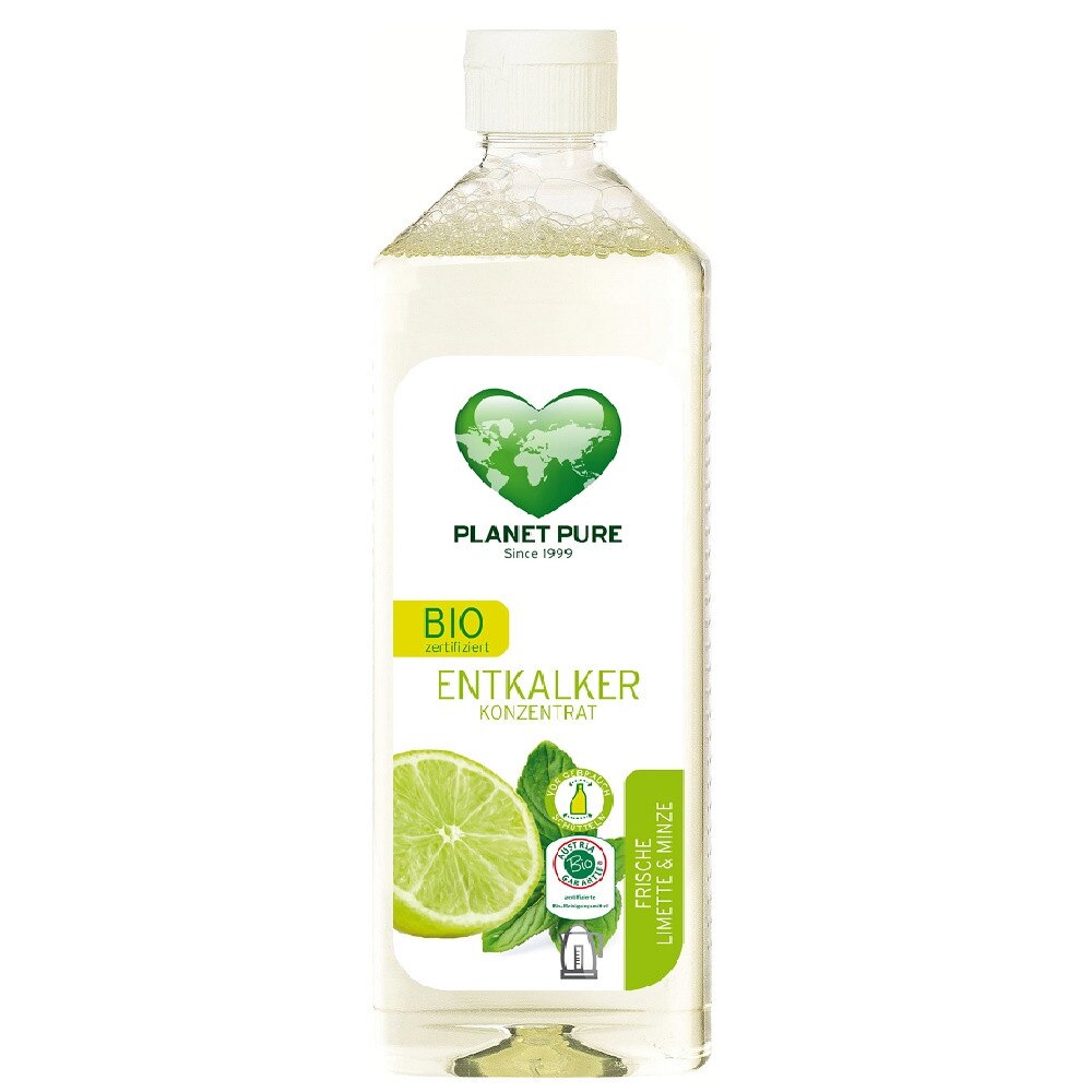Solutie anticalcar si detartrant ecologic cu lamaie si menta 510ml PLANET PURE
