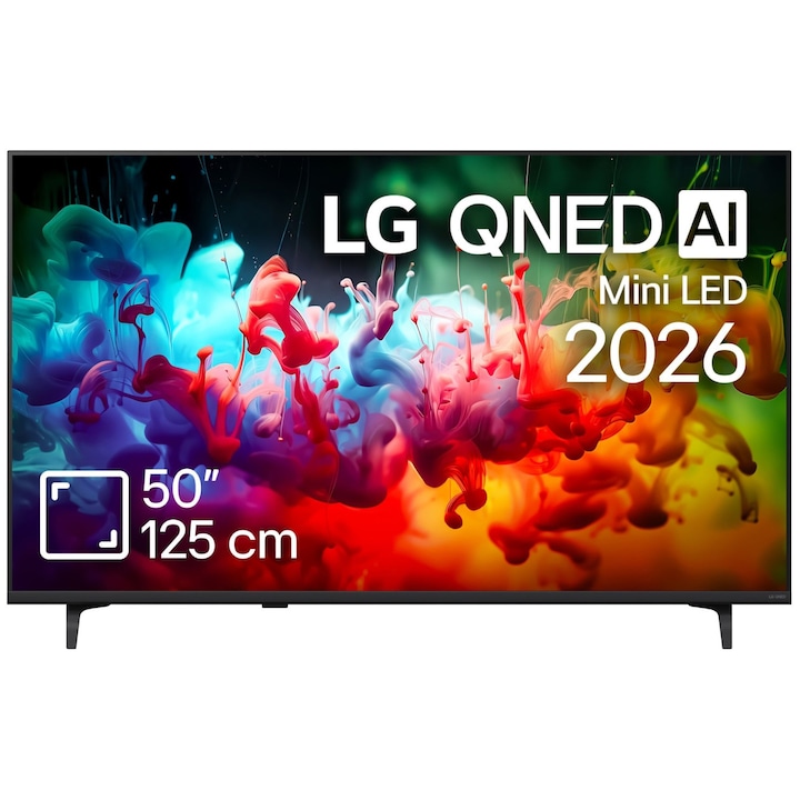 Televizor LG QNED Mini LED 50QNED71B3B, 125 cm, Smart, 4K Utra HD, Clasa F (Model2026)