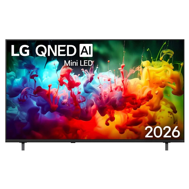 Televizor LG QNED Mini LED 65QNED71B3B, 163 cm, Smart, 4K Ultra HD, Clasa F (Model2026)
