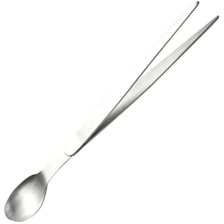 Lingura de degustare mini, lingura de degustare pentru bucatar, cu betisoare, forceps, gust integrat de bucatarie pentru gatit, Hotel Restaurant, instrument portabil compact din otel inoxidabil