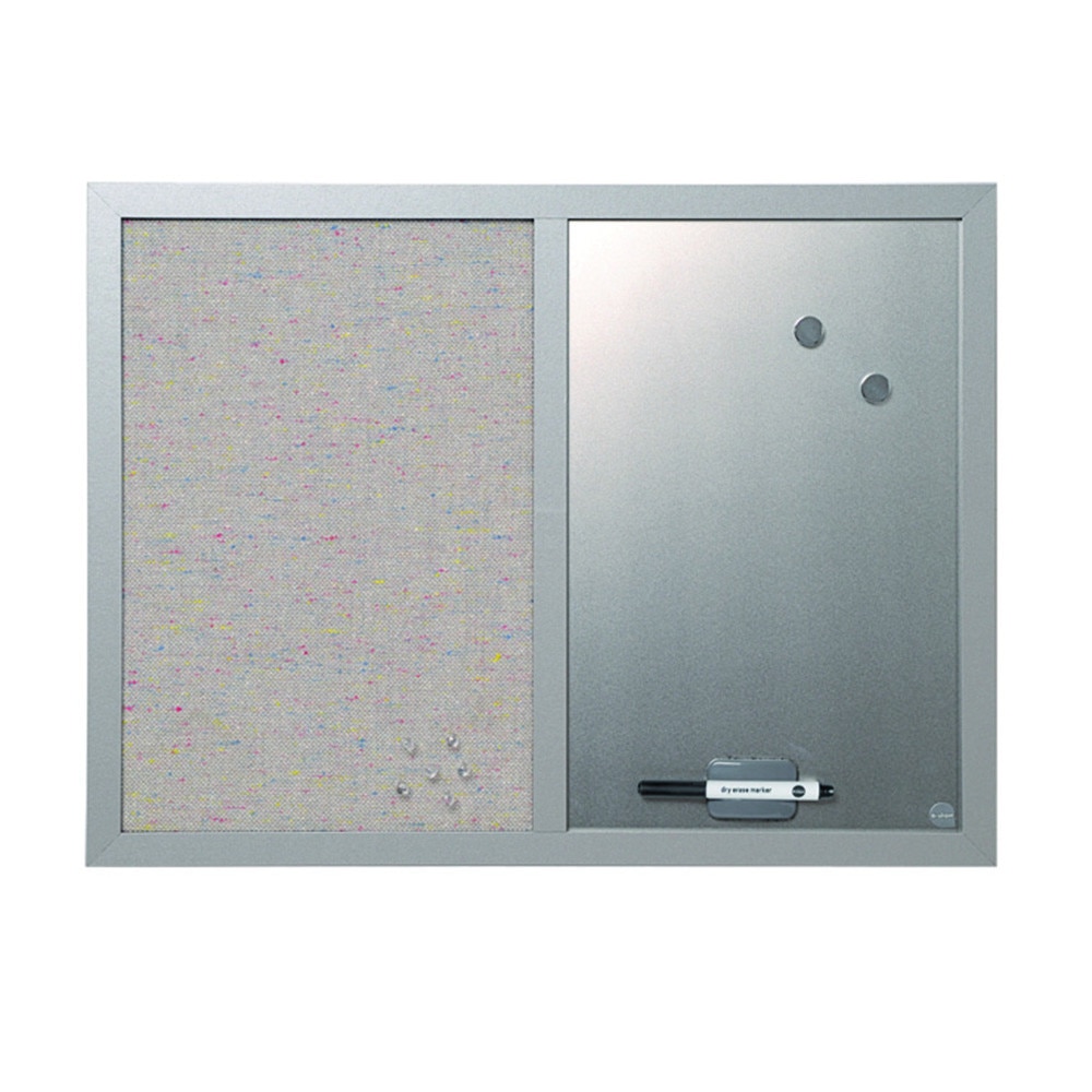 Tabla magnetica combi (whiteboard/ pluta), BI-OFFICE, 45x60 cm