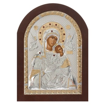 Icoana argintata Maica Domnului Amolyntos 20x26 cm Icoana argintata Maica Domnului Amolyntos 20x26 cm