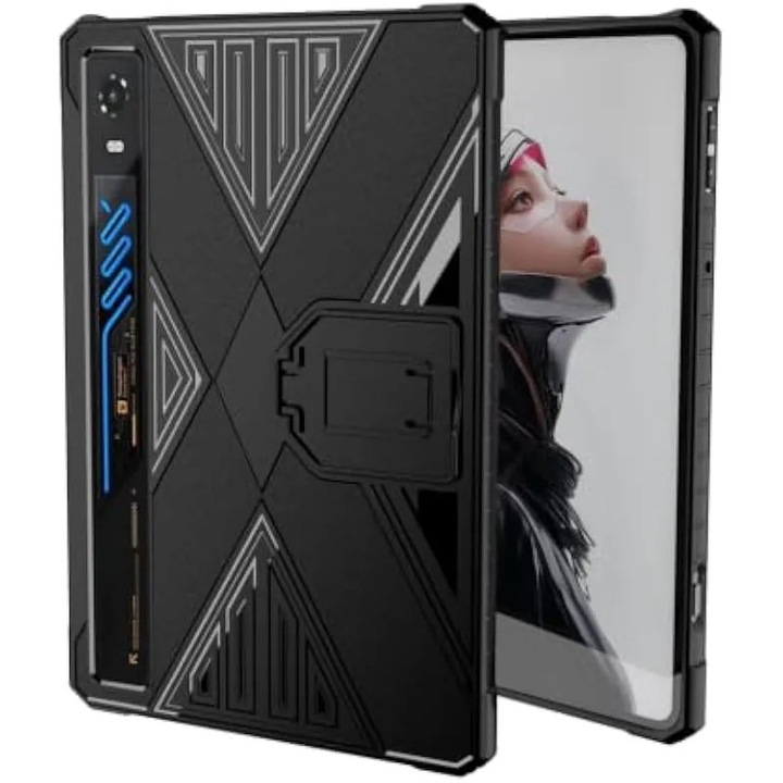 Husă protecție pentru tabletă, suport pliabil, neagră, Astra 2/Tablet 5 Pro