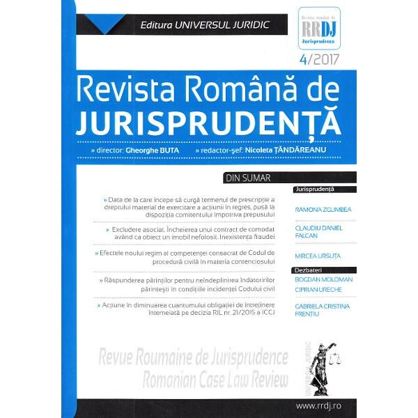 Revista romana de jurisprudenta Nr. 4 din 2017