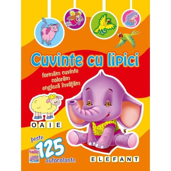 Cuvinte cu lipici Elefant
