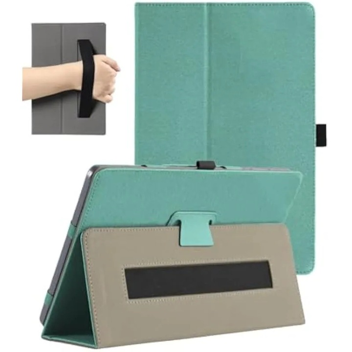 Husă tabletă Wacom MovinkPad Pro 14 inci, verde, piele PU, suport stilou