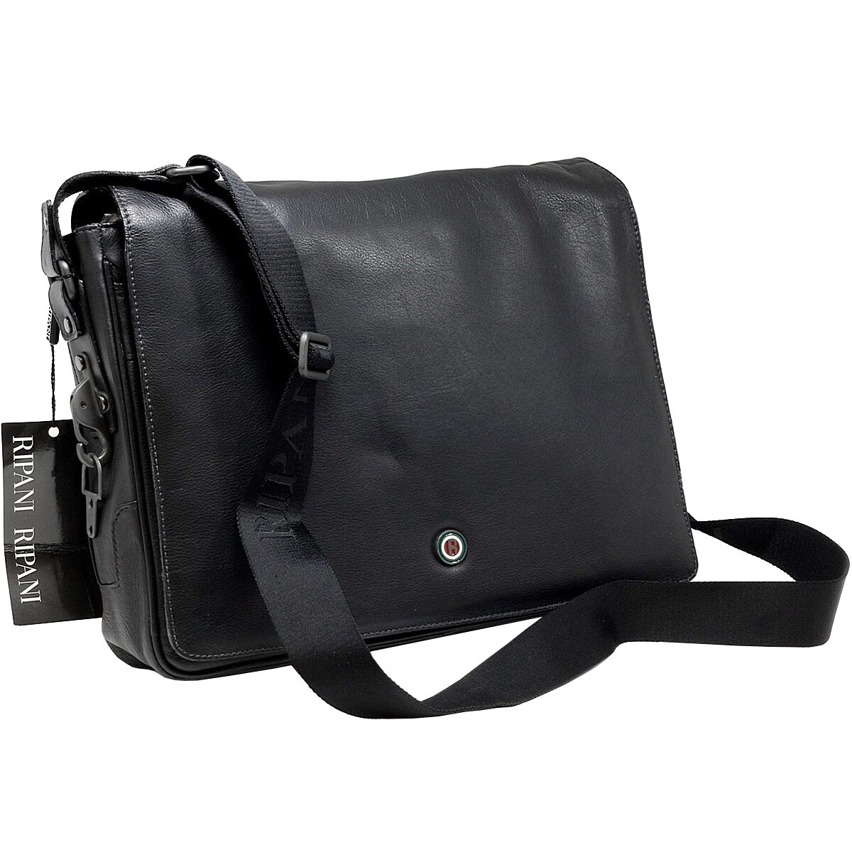 Borseta neagra pentru barbati, Suveran, din piele naturala