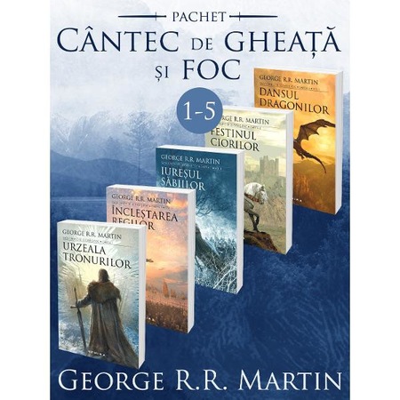 Pachet Seria Cantec De Gheata Si Foc Vol 1 5 George R R Martin Emag Ro