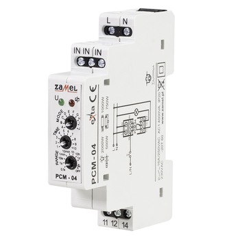 Releu monofunctional, Zamel PCM-04, 230V, Alb Releu monofunctional, Zamel PCM-04, 230V, Alb