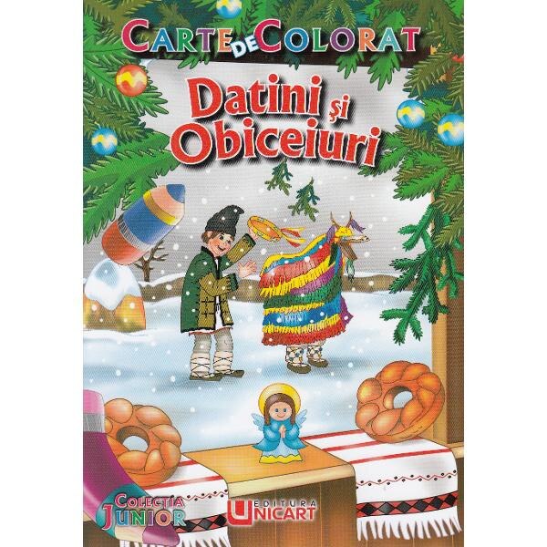 Datini si obiceiuri - Carte de colorat