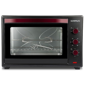Cuptor electric G3Ferrari Il Moro 60 G10077, 2000W, 60L, 230 grade, convectie, grill, rotisor, timer, negru/rosu Cuptor electric G3Ferrari Il Moro 60 G10077, 2000W, 60L, 230 grade, convectie, grill, rotisor, timer, negru/rosu