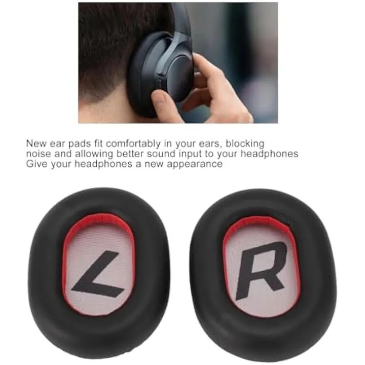 Резервни наушници за слушалки Plantronics Backbeat Pro2 SE Voyager 8200, PU кожа, удобни, лесни за инсталиране, многоцветни