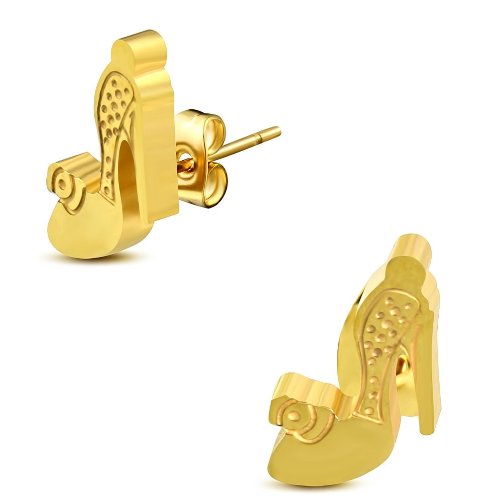 Cercei aurii inox pantofi cu toc - BeSpecial 8750, 1,3, Auriu