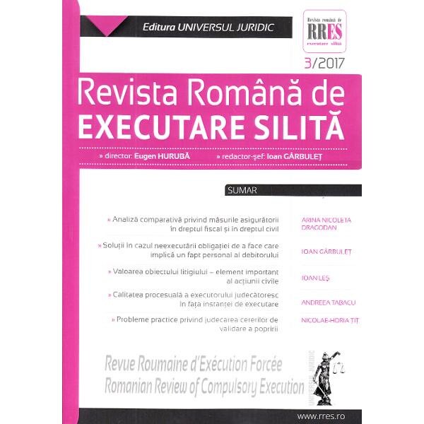 Revista romana de executare silita 3 din 2017