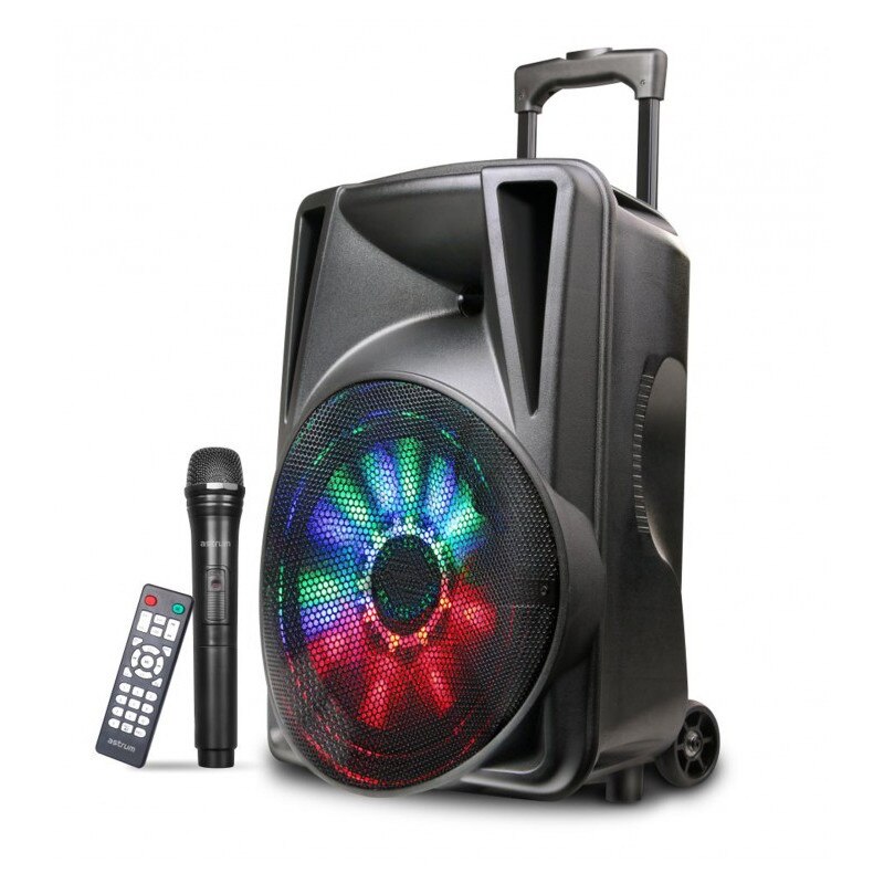 Boxa Audio Portabila Astrum TM120 Multimedia, Karaoke, 30W, cu microfon si LED