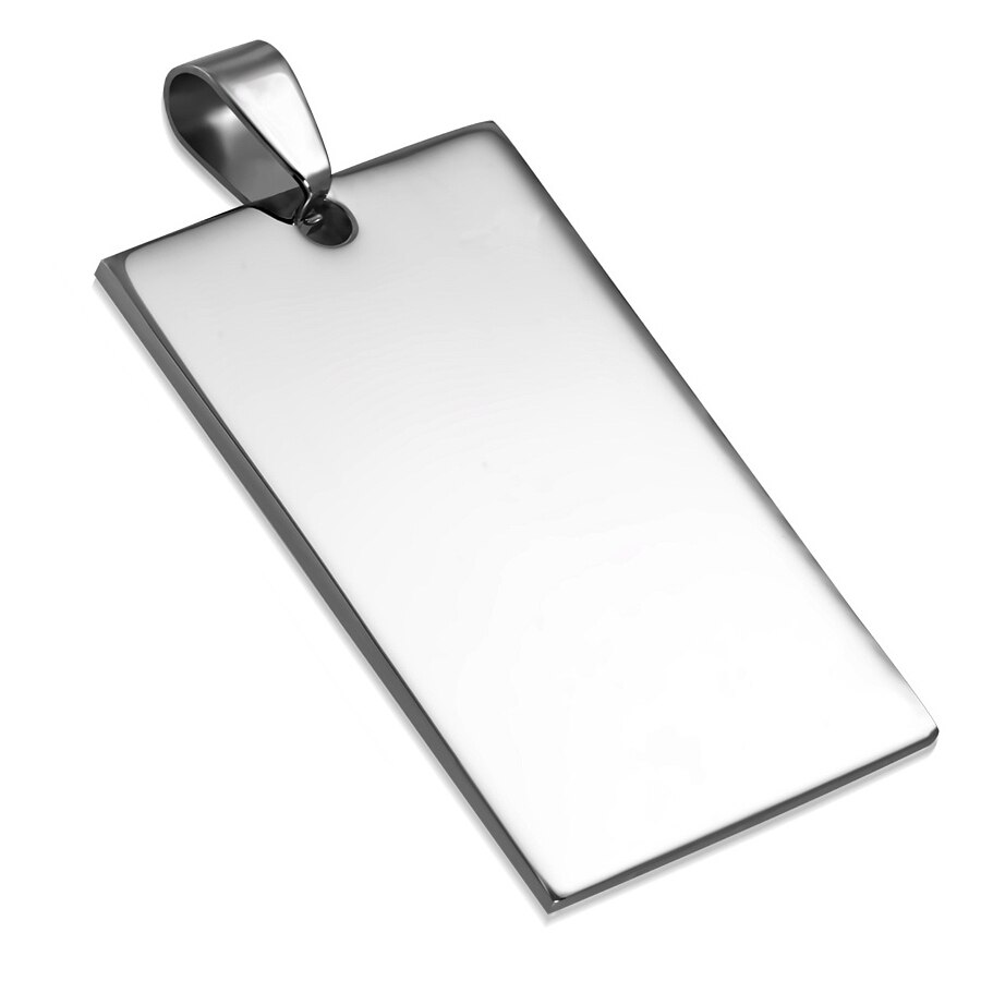 Pandantiv inox placuta de identificare Argintiu - BeSpecial